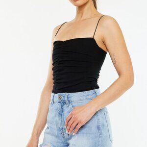 Hazel Blues® |  Kancan Raw Hem Distressed High Waist Denim Shorts